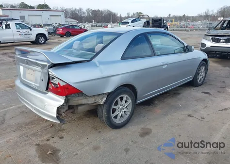 2003 Honda Civic Ex z USA, uszkodzony, nr VIN 1HGEM22903L069258